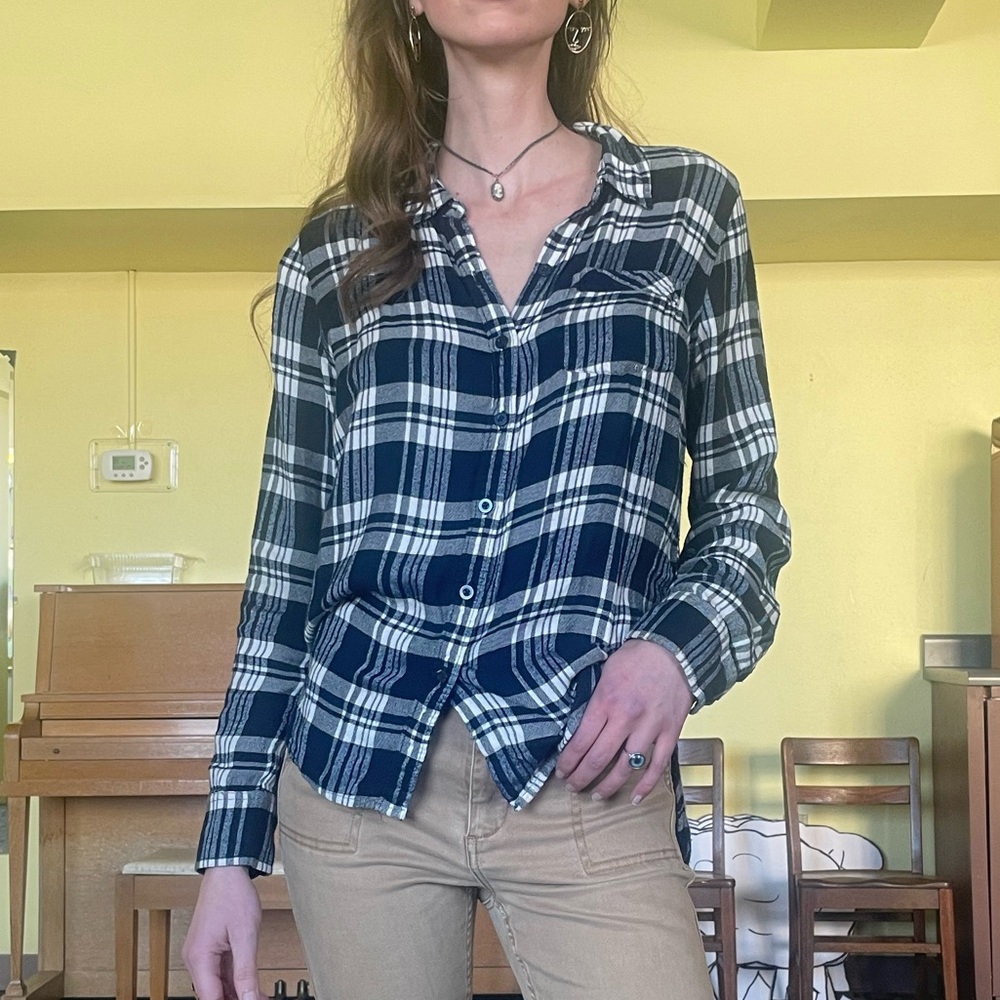 Lucky Plaid Button-Up Shirt